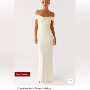 Peppermayo countless maxi dress size 10 yellow